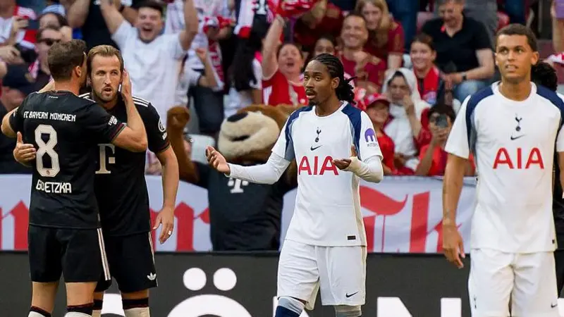 Harry Kane was playing against Spurs in a pre-season friendly for the second summer running

